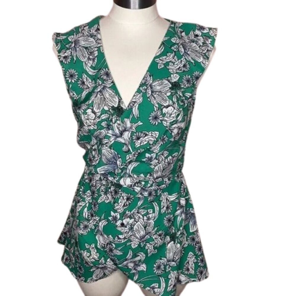 Japna Floral Wrap Blouse